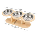 Elevated Cat Bowls Raised Food Bowls 15   Tilted Pet Bowls For Cats And Small Dog