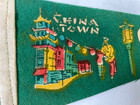 1950s San Francisco  California Vintage Souvenir Felt Mini Pennant China Town