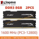 Hyperx Fury Ddr3 16gb 2x 8gb 1600 Mhz Pc3-12800 Desktop Ram Memory Dimm 240pins 