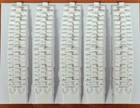 White Vinyl Stud 14k Huguie Earring Card Puff Pad Jewelry Display Holder 100 Pcs
