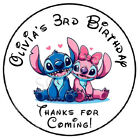Stitch   Angel Personalized Custom Thank You Seals Labels Stickers Party Favors