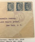 1918 Honduras Correo Ambulante Cover Tye D 5 Centavos Blue Handstamped Cancel