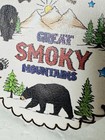 Souvenir Great Smoky Mts  National Park Coin Purse Zip Round 4    Euc