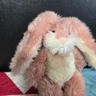 Russ Berrie Beatrice Pink Bunny Rabbit Plush Floppy Ear Shag Stuffed Animal 10 