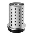 Dzq Stainless Steel Perforated Casting Flask 5  X 8  With Rubber Sprue Base