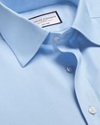 Nwot Charles Tyrwhitt Non-iron Twill Shirt In Sky Blue Size Slim Fit 16   35in