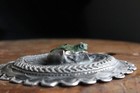 Zuni Frog Concho - Ex Cg Wallace - Leekya Deyuse - Sterling Turquoise Vintage