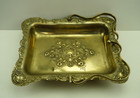 Antique Victorian Epns Bridal Basket Repousse Flower Tray C  1885   1905