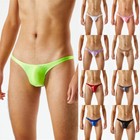 Mens Sexy Pouch G-string Thongs Jockstrap Swim Low Rise Bikini Briefs Underwear 