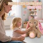 Personalized Bunny Plush With Embroidered Name For Toddler 1-3  Girls Boys