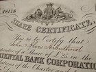 Uk 1866 Share Certificate Oriental Bank Royal Charter 25 Sterling Bond Loan