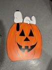 Halloween Snoopy On Pumpkin - Outdoor Yard Art