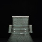 9 5  China Old Antique Porcelain Song Guan Kiln Marked Celadon Ear Piercing Vase