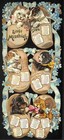 Wain Style  Cats  Dogs  Little Mischiefs  Calendar 1904 Floral Tuck 5746
