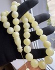White Natural Baltic Amber 60g  Islamic Prayer Rosary 14 Mm  33 Beads Tesbih