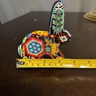 Huichol Mexico Beaded Rabbit Figurine Folk Art Beadwork