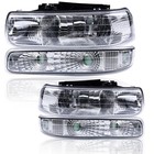 Headlights   Fog Lights Fit 99-02 Chevy Silverado 00-06 Suburban