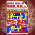 Nat King Cole 1956 Concert Poster Print 16x24 June Christy Jazz Pop Wall Art