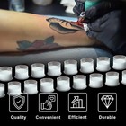 Tattoo Ink Pigment Cups Tattoo Ink Caps Flat Bottom Plastic 100 200 300 500pcs