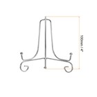 6pcs 4 Inch Plate Stands For Display Iron Folding Easel Plate Holders  Silver