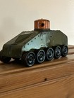 Beautiful Vintage Structo Toys Army Tank  Pressed Steel Toy All Original    
