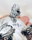 Antique Chinese Export Silver Salt Cellar Wang Hing