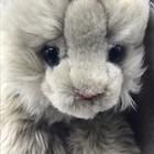 Animal Alley Toys R Us Gray Kitten Plush 8    Blue Eyes  Pink Nose  Stuffed Cat