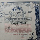Battle Of The South Atlantic Certificate  4 Jan  1945