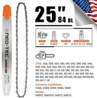 24 25inch Laminated Chainsaw Guide Bar Saw Chain Combo 3 8 Pitch 0 375 Chain Pit