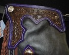 Custom Made Leather Chinks purple Chinks new Chaps made In Usa