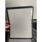 24ct Restaurant Menu Holder Black Leatherette Gold Corner 8 5x11 Inches