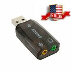 Usb 3d Audio Sound Card Microphone Headset Adapter 2 Pack Fast Free Usps Ship