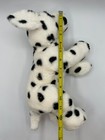 Rare Russ Rescue Puppy Dog Plush White Black Spots 14    Floppy Laying