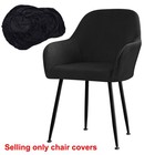 Upgrade Your Dining Experience With Silver Fox Velvet Stretch Chair Cover