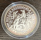 Reno Hilton  7 Silver Strike Token 1993 Horses Solid New Case