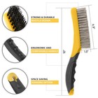 Wire Brush Set-heavy Duty Stainless   Carbon Steel Bristles With Plastic Handle 