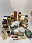 Vtg Lot 21 Pieces Containers Cosmetics Perfume Bottles Medicine Polish