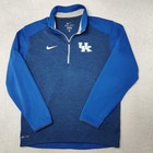 Nike Kentucky Wildcats Sweatshirt Mens S Blue Ncaa Basketball Dri-fit 1 4 Zip
