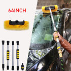 Car Dip Washing Brush With 65  Pole Long Handle Soft Wash For Boat Truck Suv Rvs