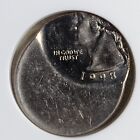 1998 P Washington Clad Quarter Mint Error Struck 50  Off Center Ngc Ms64 Bu Unc