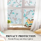 Decorative Window Film Flower  Static Cling Glass Door Privacy Film Non-adhes   