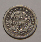 1853 O Seated Liberty Half Dime 5c Cents Coin Silver  Vg  