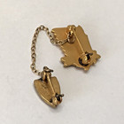 Vintage Class Of 1965    c    Highschool Graduation Gold Tone Brooch Pin   e4 