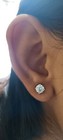 Gia  9000 1 80 Ct Round Cut Natural Diamond Stud Earrings 14k White Gold