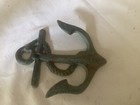 Nautical Cast Iron Wall Plaque Bathroom Anchor Beach Towel Hook Home Decor New