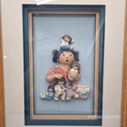 Vintage Tiddleybits By Molly Renner Gowen Mama With Her Kids Artwork Wood Frame