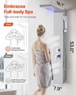 Vevor Shower Panel Tower System Stainless Steel Rainfall Waterfall Head 5 Modes