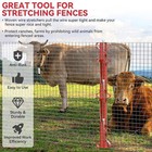 4ft Woven Wire Fence Stretcher Bar With 5 Wedges  Red Fence Stretcher Tool Steel