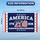 3x5ft Usa 250th Anniversary Flag 1776-2026 250 Years America Single-sided