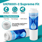 4 Pack Refrigerator Water Filter Replacement For Maytag Ukf8001 Ukf9001 4396395